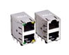 RJ45 8P8C Shielded Stacked 2x1 Connector