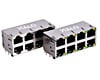 RJ45 8P8C Shielded Stacked 2x4 Connector